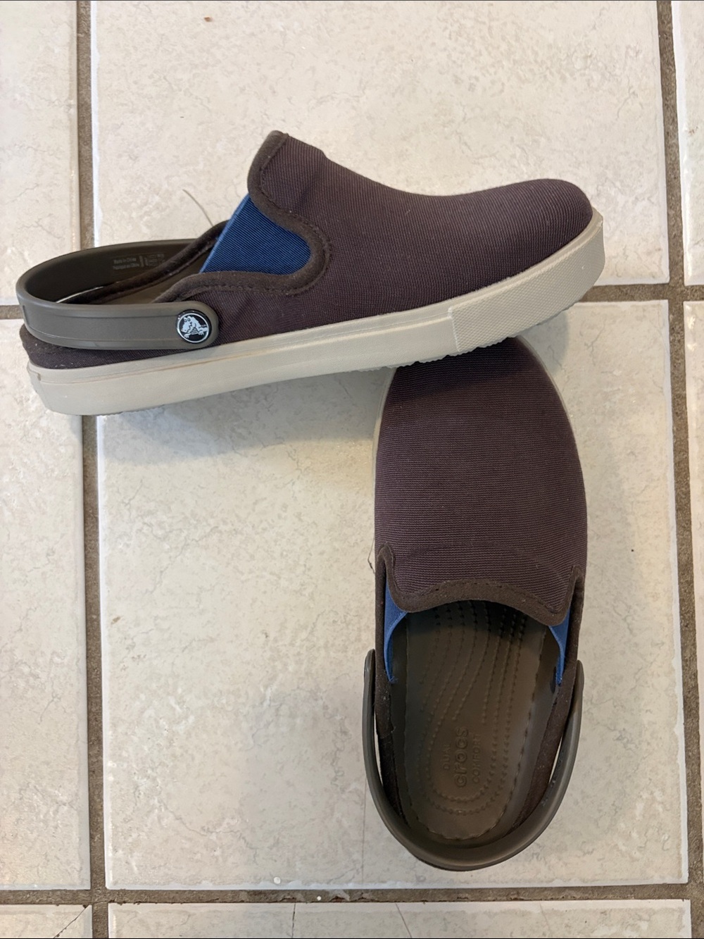 CROCS Unisex CitiLane Canvas Clog w/ Croslite Footbed - EUC, Worn Twice - W7